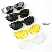 在飛比找樂天市場購物網優惠-護目鏡 簡單方型微透色太陽眼鏡NY434