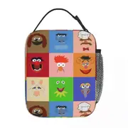 i490 Insulated Lunch Boxes Muppets Electric Mayhem Miss Piggy Muppet Show Dr. Teeth Kermit Lunch Food Box New Arrival swg6488