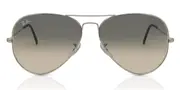 Ray-Ban RB3025 Aviator Gradient 003/32 Men's Sunglasses Silver Size 55