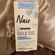 2PK Nair Wax Ready Strips for Legs & Body, Chamomile Extract 40 Ct 022600001584