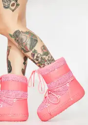 Sweet Atomic Blast Rhinestone Boots