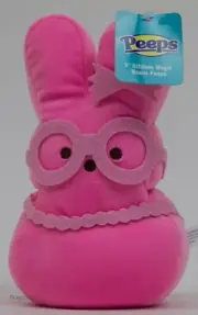 Just Born Peeps 9" Attitude Magic Pink Beans Stuffed Plush Peeps NWT