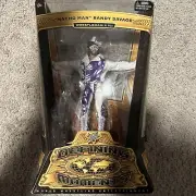 WWE DEFINING MOMENTS MACHO MAN RANDY SAVAGE NEW IN BOX, WRESTLEMANIA 7 FIGURE