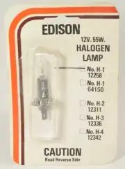 VINTAGE THE EDISON COMPANY HALOGEN LAMP 12V 55W No. H-112258