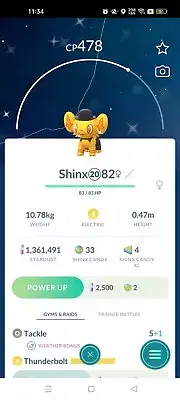 Shiny Shinx ( Top Hat ) Pokemon Trade Go