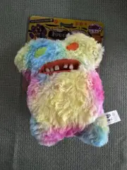 New Fuggler Dog Toy Tye Die Gap Tooth McGoo Crinkle Squeak Funny Ugly Monster