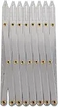 AIMALL Curtain Making Tool, Aluminum Adjustable Sewing Gauge, 6.22x24.25in (Expanded) Metal Ruler for Accurate Pleating, Zipper, Button, and Hook Placement