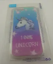 Unicorn fits iPhone 6 plus, 7 & 8 + plus phone cover blue pink100% case