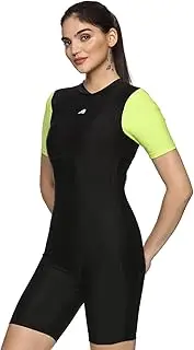 [Boldfit] Swimming Suit for Women one Piece Swim Suit Set Knee Length Swimming Costume, Stretchable Swimwear for Women Ladies Swimsuit
