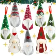 Christmas Gnome Ornaments 8 Styles Christmas Tree Handmade Plush Gnomes