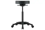 Buro Polo Drafting Stool Adjustable Vinyl Black