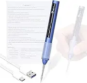 Oimzzr Intelligent Electric Soldering Iron Portable USB Soldering Station 180-480℃ O Display Welding Pen with Temperature Setting and Calibration Function Multicolor 210-I