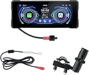 7 Inch Motorcycle Wireless Carplay & Android Auto Front Rear Camera Dual Bluetooth DVR GPS Navigation Display Screen B