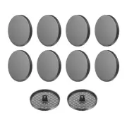 10pcs Metal Round Flat Sewing Buttons 30mm Alloy Button, Black