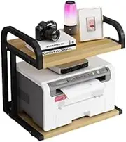 Printer Stand Printer Holder Printer Shelf Desktop Printer Stand Metal Side Frame 2-Layer Fax Machine Scanner Rack Desktop Copier Stand Printer Table Printer Rack Printer Shelves (Color : B)