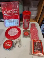 Vintage Coke Coca Cola Collectable Memorabilia Merchandise Keychain Coasters