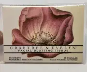 Crabtree & Evelyn Facial Oil Blotting Tissue Powdered 65 Silken Sheets Vintage