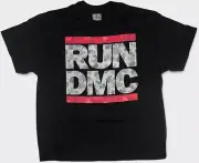 Run DMC Men's Short Sleeve T-Shirt Black