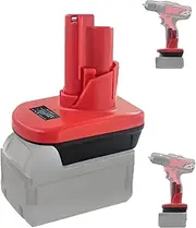 DM18M12 Battery Adapter, Convert for Dewalt 20V & Milwauke 18V Li-ion Battery to Milwauke M-12 12V Battery, Work for Milwaukee M-12 12V Power Tools