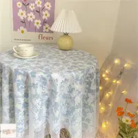 在飛比找樂天市場購物網優惠-ins韓系簡約鏤空蕾絲桌布 碎花搭配蕾絲紗 桌布文藝復古蓋布