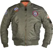 Mil-Tec MA1 Aviator, textile jacket kids , color: Olive , size: L