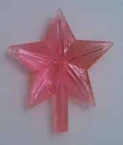 PINK STARBURST Medium Star Topper Ceramic Christmas Tree Lights VINTAGE RARE