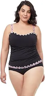 [Profile by Gottex] Women's Pretty Wild Full Figure Tankini