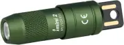 IMINI 2 EDC Rechargeable Keychain Flashlight, 50 Lumens Compact ( green )