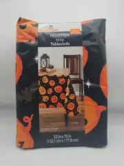 Halloween Pumpkin Peva Tablecloth 52×70 Rectangle
