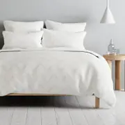 Sheridan Atton Quilt Cover Set in White Cotton