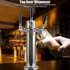 JY Draft Beer Kegerator Tower 3 Tap Stainless Steel Dispenser For Home Brewing