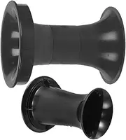HOMSFOU 2pcs Bass Port Tube for Home Speakers Compact Speaker Cabinet Vent Components Easy Installation Airflow and Sound Quality Black