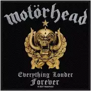 MOTORHEAD EVERYTHING LOUDER FOREVER WOVEN SEW ON PATCH OFFICIALLY LICENSED