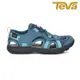【 TEVA 】Walhalla 女護趾水陸機能運動涼鞋/防滑/水鞋 灰藍水陸兩棲(TV1128390BLMI)