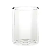 Wilmax England Thermo 250ml Straight Double Wall Glass Cup - Clear