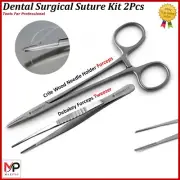 Dental Surgical Kit Crile Wood Scissors Forceps Debakey Tweezers Instruments
