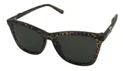 Guess Sunglass Unisex Havana Sunglass Plastic, Green Lens GO0004. 84W