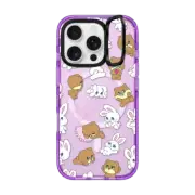 iPhone 16 Pro Impact Ring Stand Case MagSafe Compatible Bunny-Bear Mix