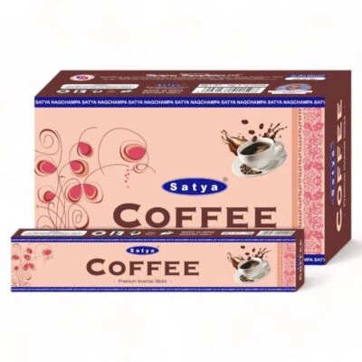 Satya Premium Mumbai Coffee Incense Sticks Aroma Fragrance 144 sticks