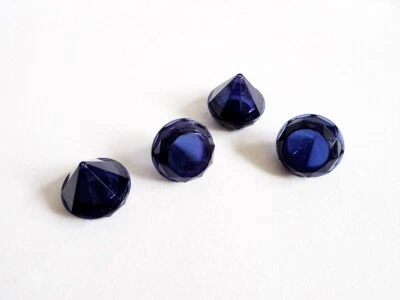 NEW LOT 8 Piece Empty BLUE DIAMOND Shaped DIY Lip Balm Pots/Containers 5g/5ml