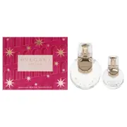 Omnia Crystalline by Bvlgari for Women - 2 Pc Gift Set 3.4oz EDT Spray, 0.5oz EDT Spray
