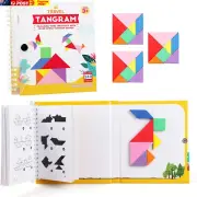 Travel Tangram Puzzle 3 Set Magnetic Tangram 240 Solution Montessori Shape Patte