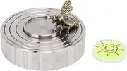 Jiawu Record Weight Stabilizer, 3 in 1 Turntable Level LP Disc Stabilizer with Bubble Leveling Balanced, Ajustable Weight Stainless Steel Clamp with Bee Model for Record Player
