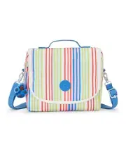 Kipling KICHIROU Lunch Bag Adjustable/ Removable Strap Beachside Strips NEW