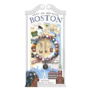 NEW JILZARAH Handmade Clay Beads DESTINATION BOSTON Multi color 8mm Bracelet