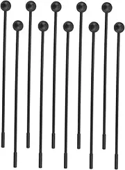 Kisangel 10pcs Plastic Drum Mallets Long Handle Drumsticks Boys and Girls Musical Instrument Accessories Ergonomic Drum Sticks for Boys and Girls Xylophone Mallets