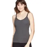 Auden Women Tank Top Nursing Bra Adjustable Strap Seamless Cami Grey M NEW