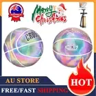 Size 7 Holographic Glowing Reflective Basketball Light Up Glow in The Dark NEW