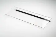 Computer Keyboard Stand, Rubber Strip Clear Acrylic, Universal Elevated Stand
