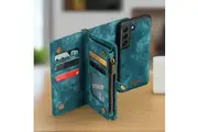 Samsung Galaxy S21+ 5G CaseMe 008 2-In-1 Wallet with Detachable Cover, 8 Card Slots + Zip Pocket
